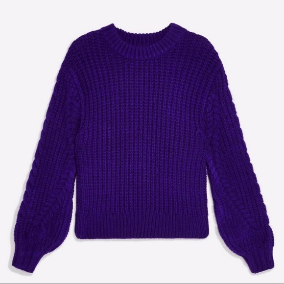 TOPSHOP • Chunky Cable Knit Sweater - Picture 3 of 10